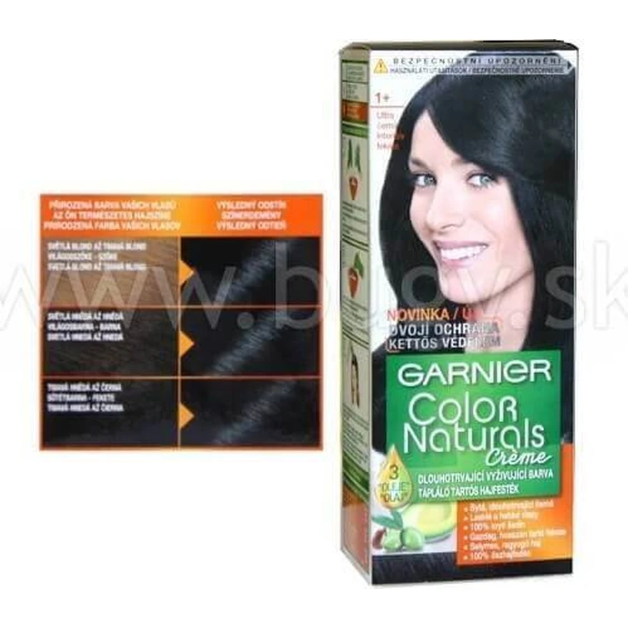 Garnier Color Naturals перманентный цвет волос 1+ Ультра черный 1×1 штука, цвет волос: цены и характеристики