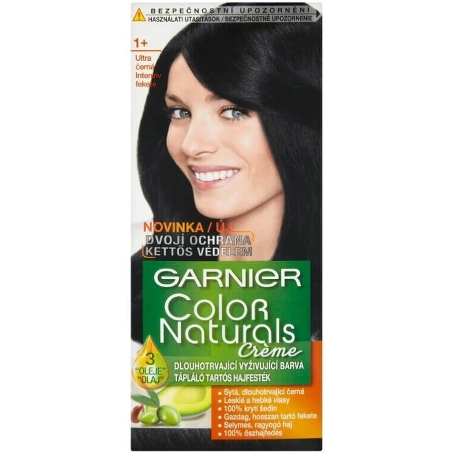 Garnier Color Naturals перманентный цвет волос 1+ Ультра черный 1×1 штука, цвет волос: цены и характеристики