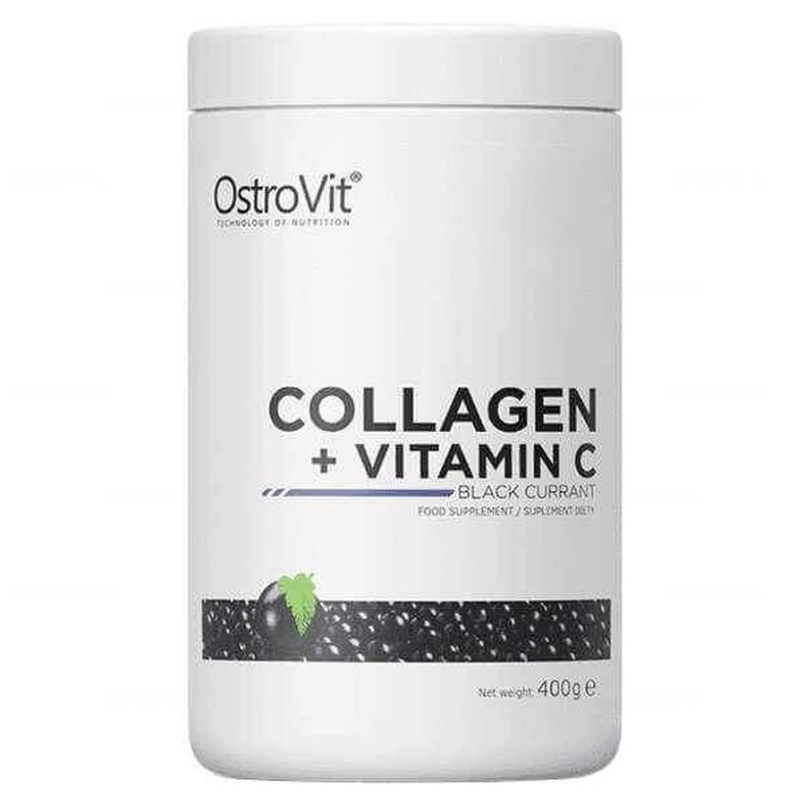 Коллаген + Витамин С OstroVit Colagen + Vitamina C, черная смородина, 400 г: цены и характеристики