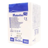 Тампони з нетканого матеріалу, нежаті, 4 шари, Matovlies, 7,5x7,5 см, 40 г, 100 штук