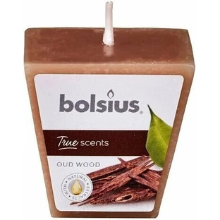 Bolsius Aromatic 2.0 Votiv 48 мм дерево Уд, ароматична свічка 1×1 шт, ароматична свічка