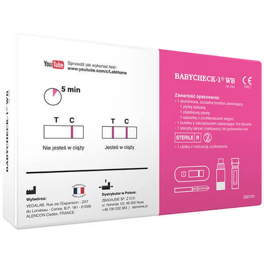 LabHome Babycheck-1, WB анализ крови, взятый из пальца, 1 шт.: цены и характеристики