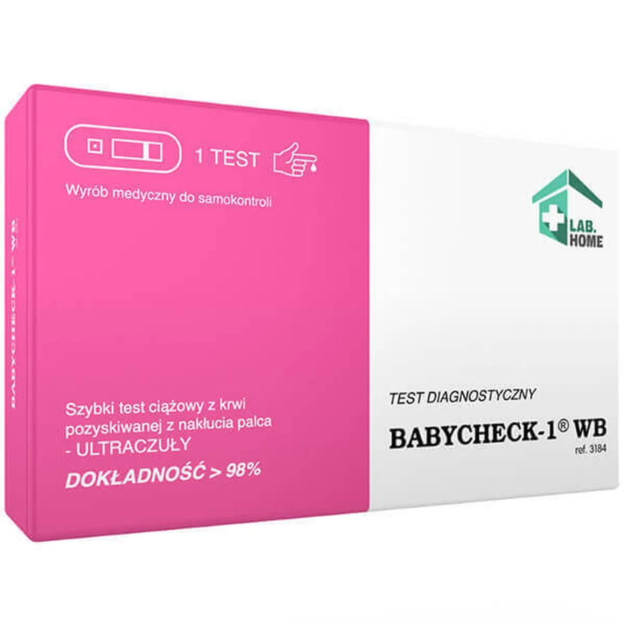 LabHome Babycheck-1, WB анализ крови, взятый из пальца, 1 шт.: цены и характеристики