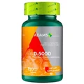 Витамин D-5000 мягкий, 120 капсул, Adams Vision