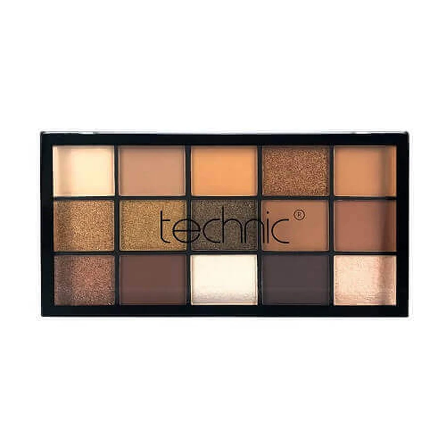 Палитра теней, Technic, прессованный пигмент, Boujee, 15 цветов: цены и характеристики