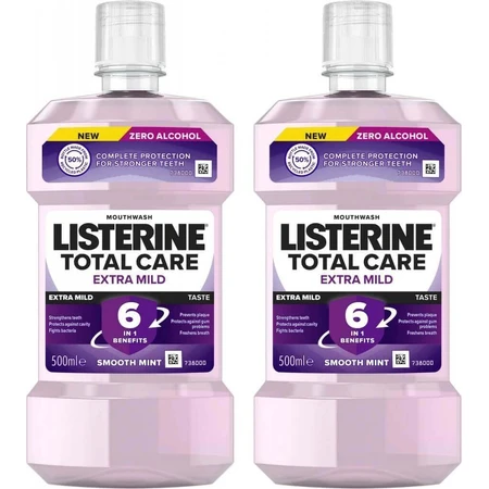LISTERINE® TOTAL CARE Екстра м'який ополіскувач для порожнини рота 1×500 мл, ополіскувач для порожнини рота: ціни та характеристики