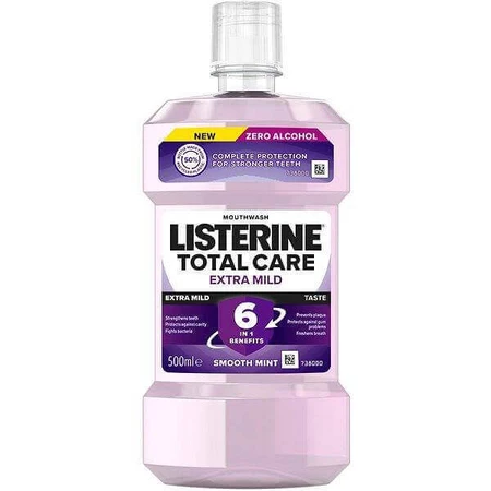 LISTERINE® TOTAL CARE Екстра м'який ополіскувач для порожнини рота 1×500 мл, ополіскувач для порожнини рота: ціни та характеристики