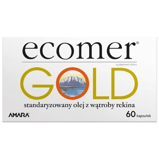 Ecomer Gold, олія печінки гренландської акули, 60 капсул