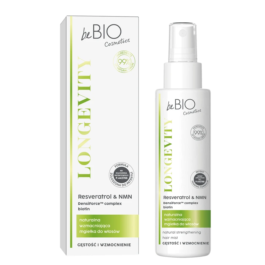beBIO Cosmetics Longevity, натуральний спрей для зміцнення волосся, 100 мл: ціни та характеристики