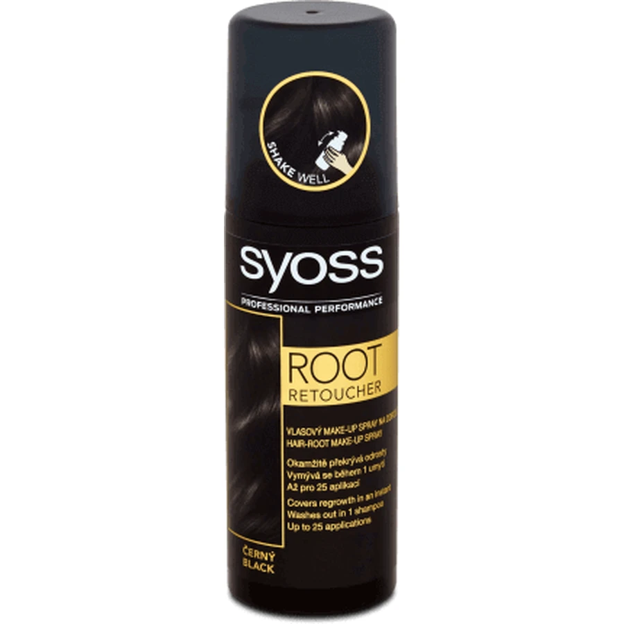 Syoss Root Retoucher Спрей для временного окрашивания корней черный, 120 мл: цены и характеристики