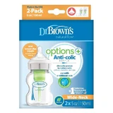 Антиколиковые напитки Dr Browns с широким горлышком PP, 2x150 мл, Dr Browns