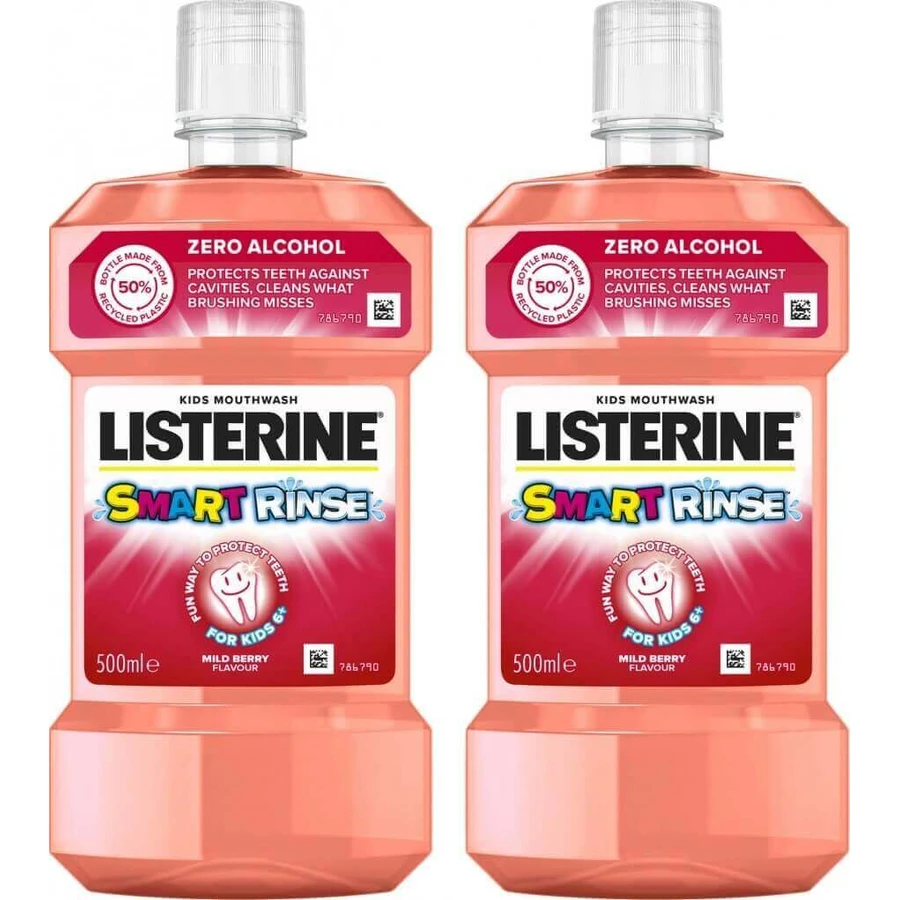 LISTERINE® SMART RINSE™ Ополіскувач для порожнини рота ягідний 1×500 мл, ополіскувач для порожнини рота: ціни та характеристики