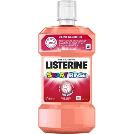 LISTERINE® SMART RINSE™ Ополіскувач для порожнини рота ягідний 1×500 мл, ополіскувач для порожнини рота: ціни та характеристики