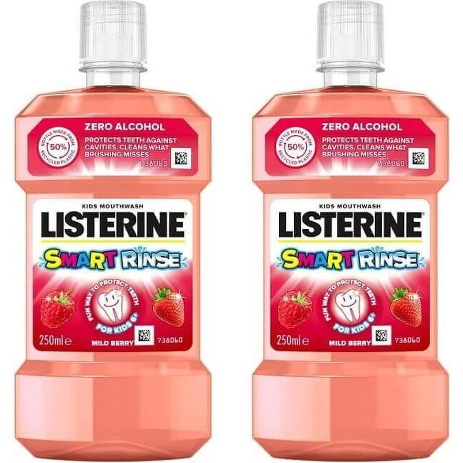 LISTERINE® SMART RINSE™ Ополіскувач для порожнини рота ягідний 1×500 мл, ополіскувач для порожнини рота: ціни та характеристики