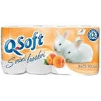 Q SOFT 3-слойная туалетная бумага 1×8 шт, аромат персика: цены и характеристики