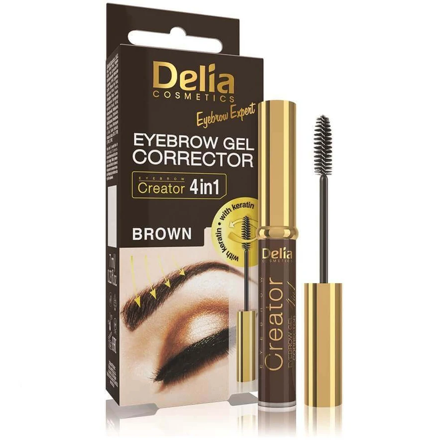 Гель-консилер для ресниц и бровей, коричневый, 7 мл, Delia Cosmetics: цены и характеристики