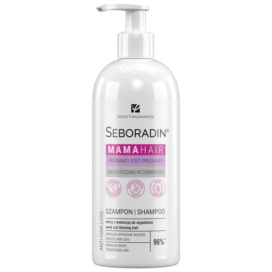 Seboradin Mama Hair, шампунь для волос, склонных к выпадению, 400 мл: цены и характеристики