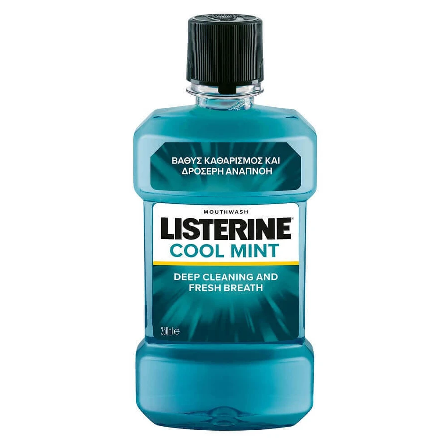 Listerine Прохолодна м'ятна вода, 250 мл, Listerine: ціни та характеристики