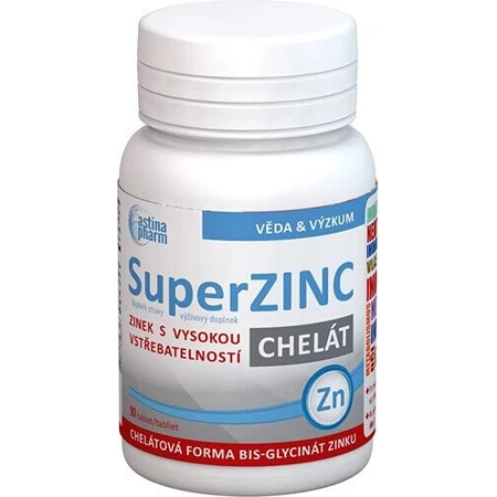 Astina SuperZINC CHELATE 1×90 tbl, дієтична добавка: ціни та характеристики