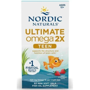Nordic Naturals Ultimate Omega 2X TEEN Teen Полуниця 60 міні-капсул
