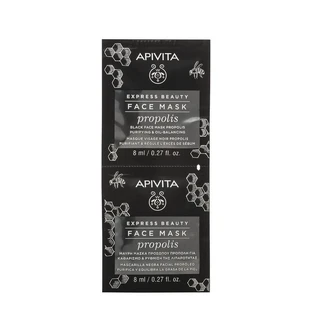 Маска для обличчя з очищувальною дією та екстрактом прополісу Express Beauty, 2 x 8 мл, Apivita