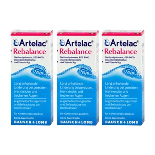 Краплі очні Artelac Rebalance, 3х10 мл, Bauch&Lomb
