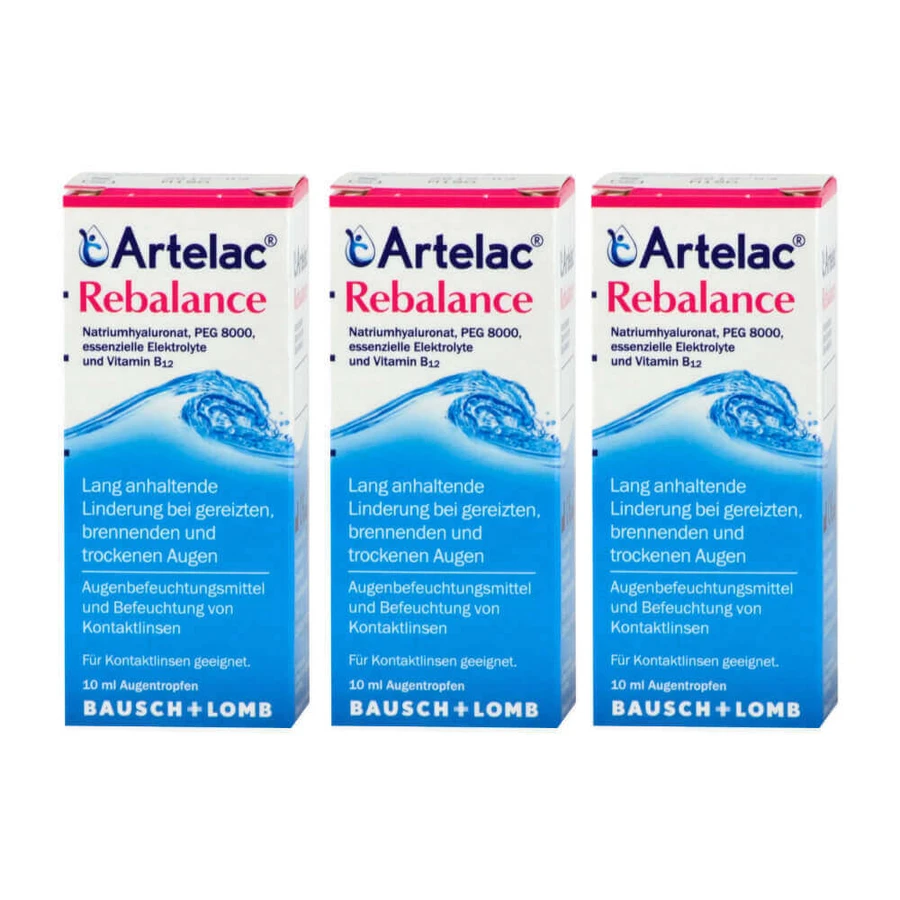 Краплі очні Artelac Rebalance, 3х10 мл, Bauch&Lomb: ціни та характеристики