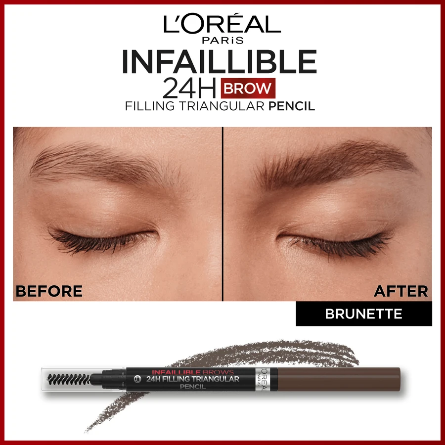 L'Oréal Paris Infaillible Brows 24H Filling Triangular Pencil 03 Brunette Карандаш для бровей: цены и характеристики