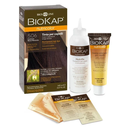 Biokap Nutricolor, фарба для волосся, відтінок 5.06 Московський персик, 140 мл: ціни та характеристики