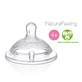 Chicco, NaturalFeeling соска для бутылочек 4м+, регулируемый поток, после 4 месяцев, 2 шт.