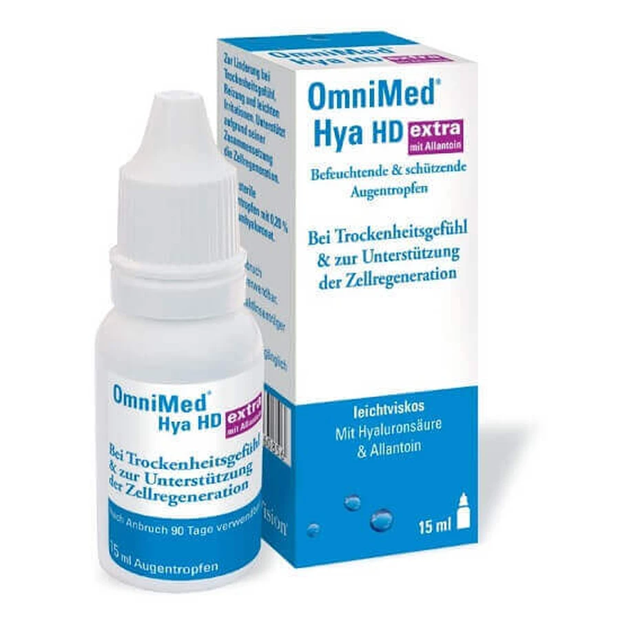 Краплі очні Alcon OmniMed Hya HD Extra 0,2%, 15 мл: ціни та характеристики