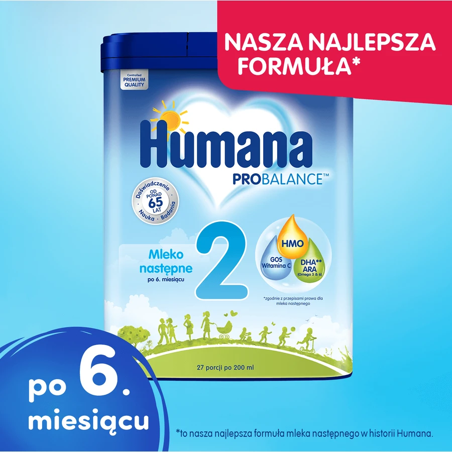 Humana ProBalance 2, повторне молоко, після 6 місяців, 750 г: ціни та характеристики
