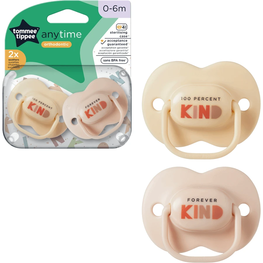 Tommee Tippee Soother CTN Silicone Any Time 0-6м 2 шт.: ціни та характеристики