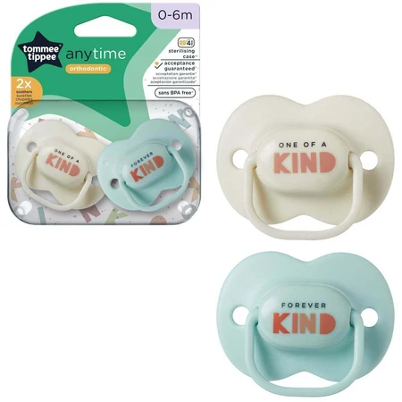 Tommee Tippee Soother CTN Silicone Any Time 0-6м 2 шт.: ціни та характеристики