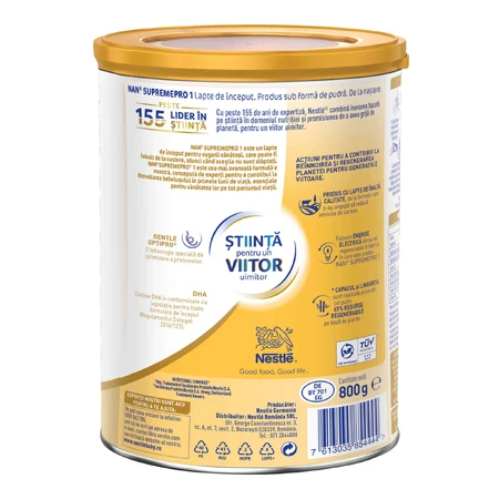 Суха молочна суміш Nestle Nan 1 Supreme Pro, 800 г: ціни та характеристики