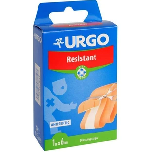 Urgo Resistant Patch антисептический, устойчивая полоска, 6 см x 1 м