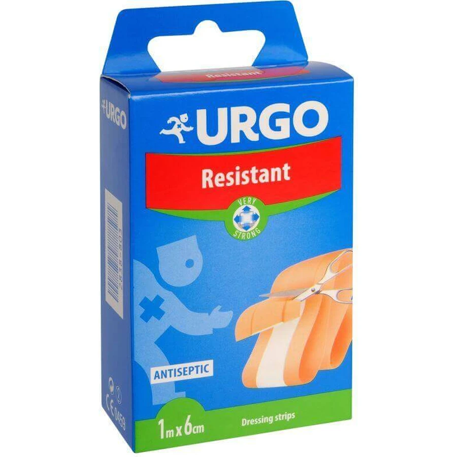 Urgo Resistant Patch антисептический, устойчивая полоска, 6 см x 1 м: цены и характеристики