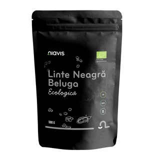 Органічна чорна сочевиця Beluga, 500 г, Niavis