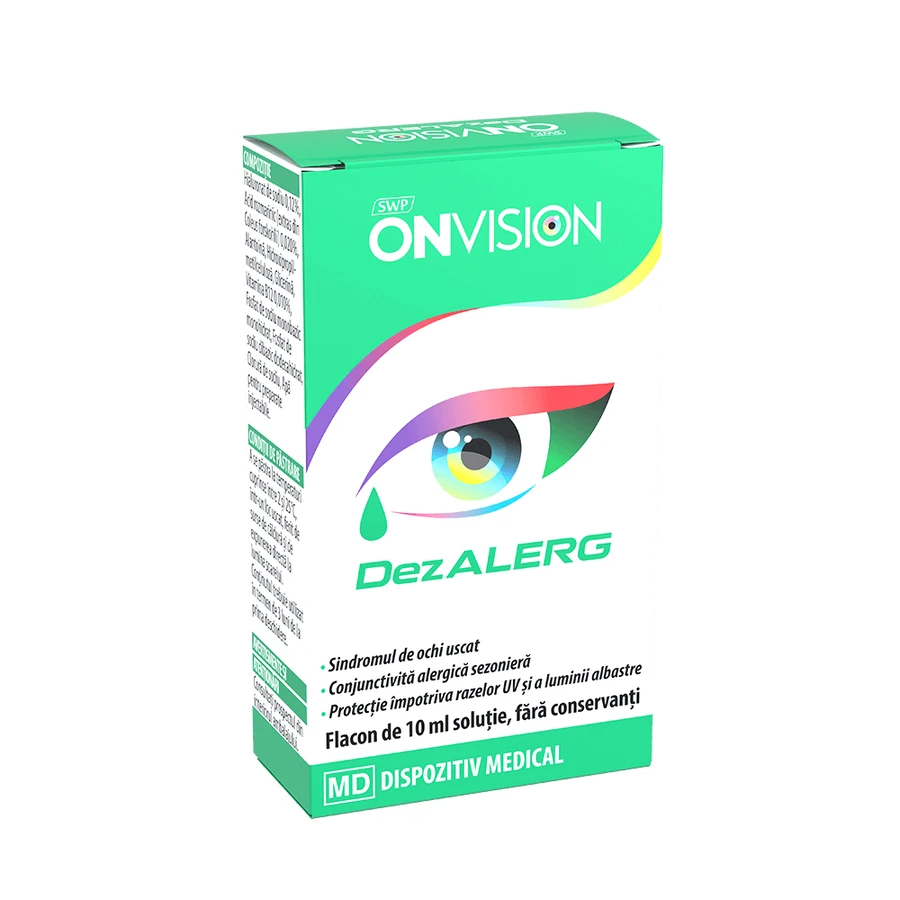 Офтальмологический раствор для сухих глаз Onvision Dezalerg, 10 мл, Sun Wave Pharma: цены и характеристики