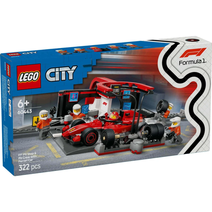F1 Коробка і механіка з автомобілем Ferrari City, 60443, + 6 років, Lego: ціни та характеристики