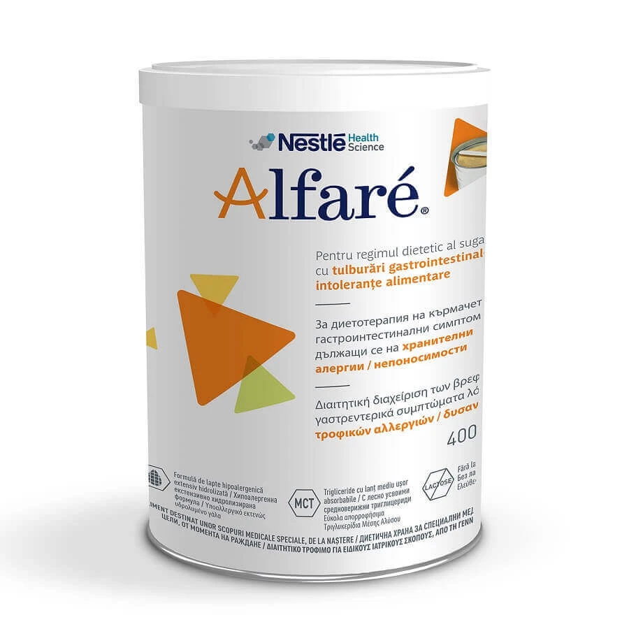 Молочна суміш для дієтичного лікування алергії Alfare, 400 г, Nestle: ціни та характеристики