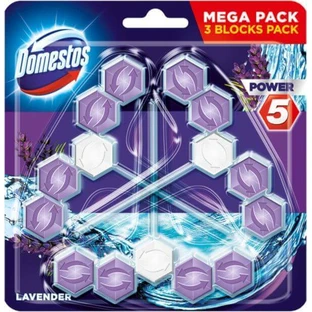 Domestos Power 5 Лаванда 3 x 50 г