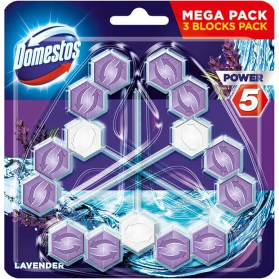 Domestos Power 5 Лаванда 3 x 50 г: цены и характеристики