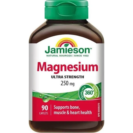 JAMIESON MAGNESIUM 250 мг 1×90 таб, магній: ціни та характеристики