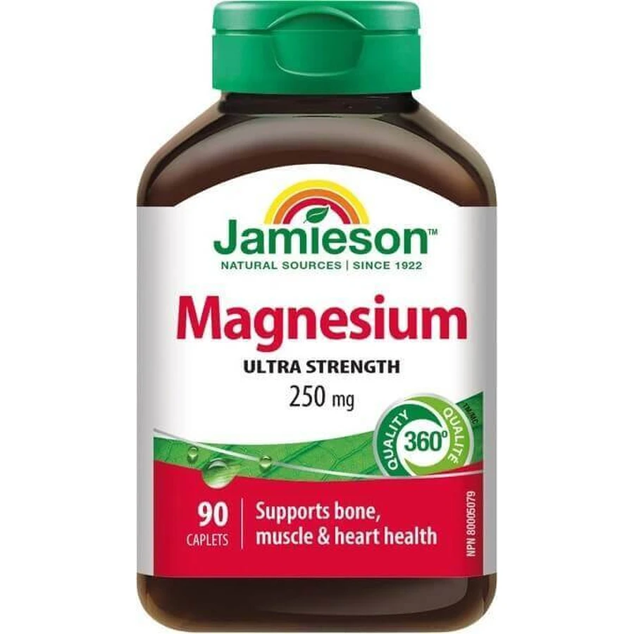JAMIESON MAGNESIUM 250 мг 1×90 таб, магній: ціни та характеристики