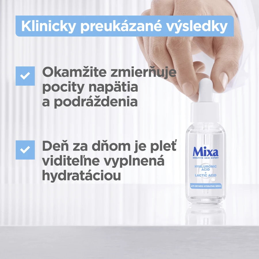 Mixa Гіалуронова кислота + молочна кислота, зволожуюча сироватка для обличчя 30 мл: ціни та характеристики