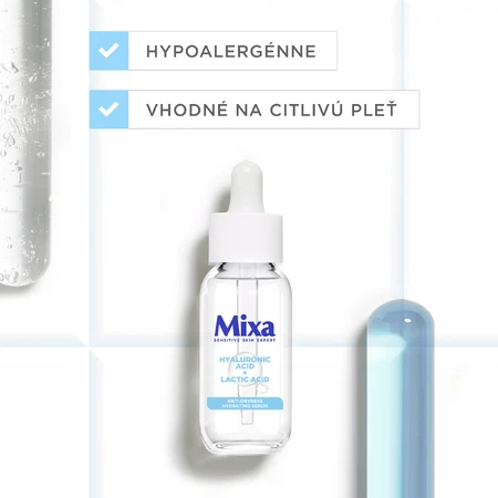 Mixa Гіалуронова кислота + молочна кислота, зволожуюча сироватка для обличчя 30 мл: ціни та характеристики