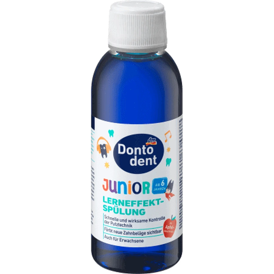 Детский индикатор зубного налета Dontodent Junior со вкусом яблока 200 мл: цены и характеристики