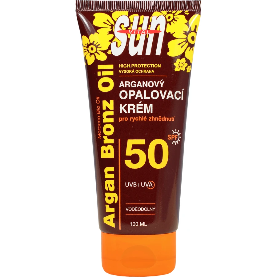 Vivaco SUN Аргановый солнцезащитный крем OF50 туба 100 мл: цены и характеристики