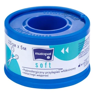 Matopat Soft, флізелін, гіпоалергенний, 2,5 см х 5 м, 1 шт.